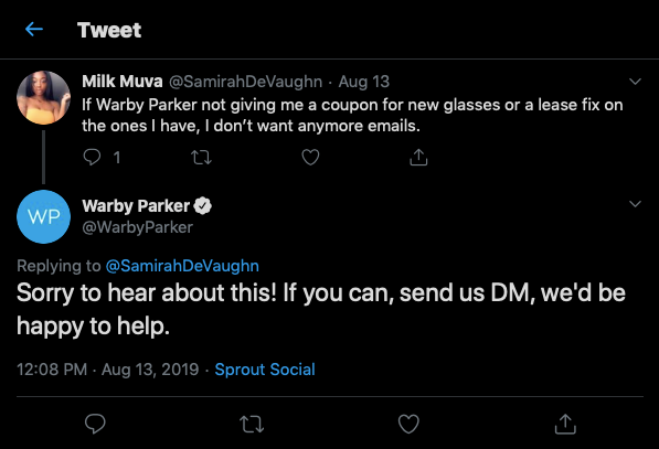 Warby Parker Customer Service