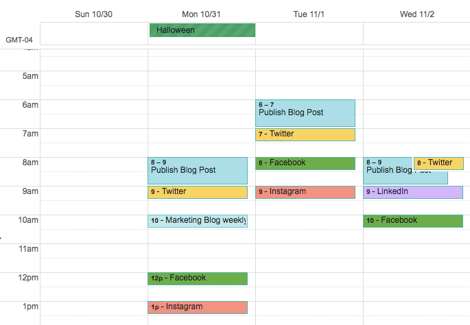 Content Calendars help you plan out your content creation for the long term.