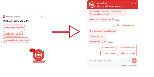ApexChat Chatbot Actively Engaging Prospect